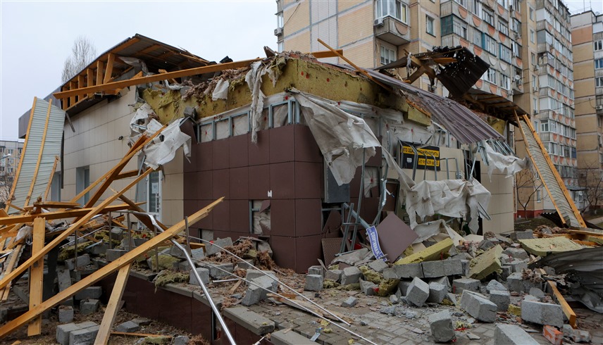 مبنى في بيلغورود تضرر بسبب هجمات أوكرانية (وكالات)