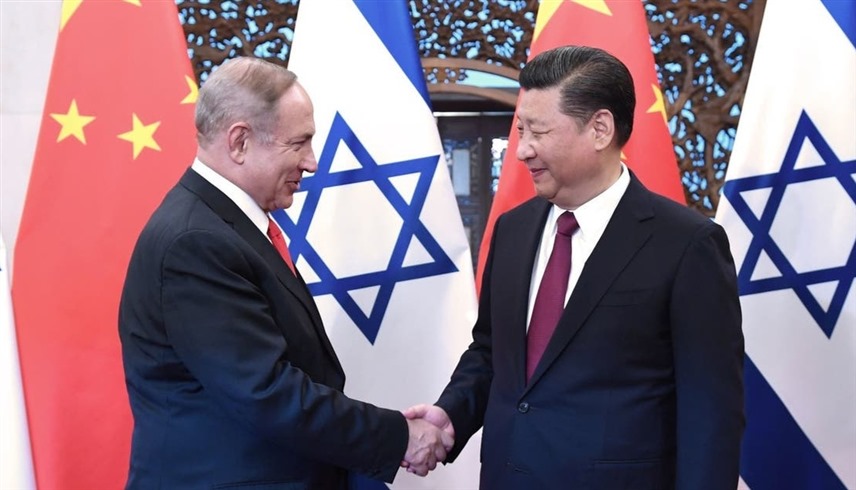 الرئيس الصيني شي جين بينغ ورئيس الوزراء الإسرائيلي بنيامين نتناياهو. (أرشيف)