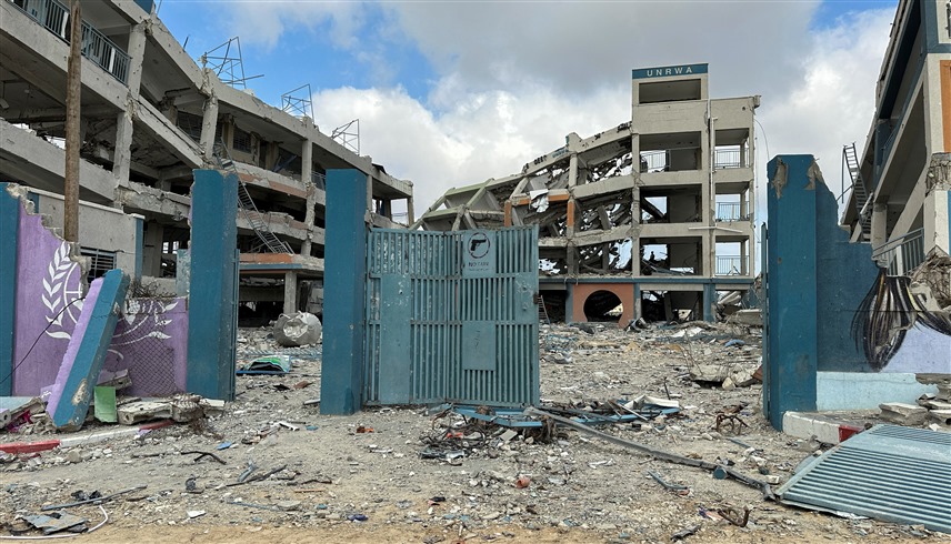 منشأة لأونروا في غزة دمرتها إسرائيل (أرشيف)