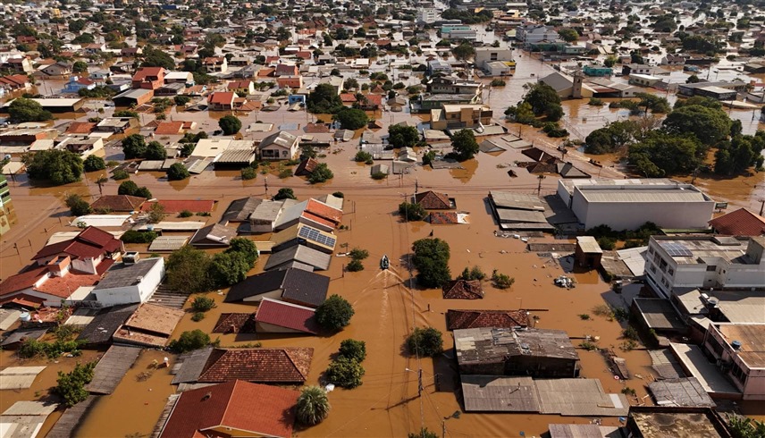 جانب من فيضانات البرازيل (إكس)
