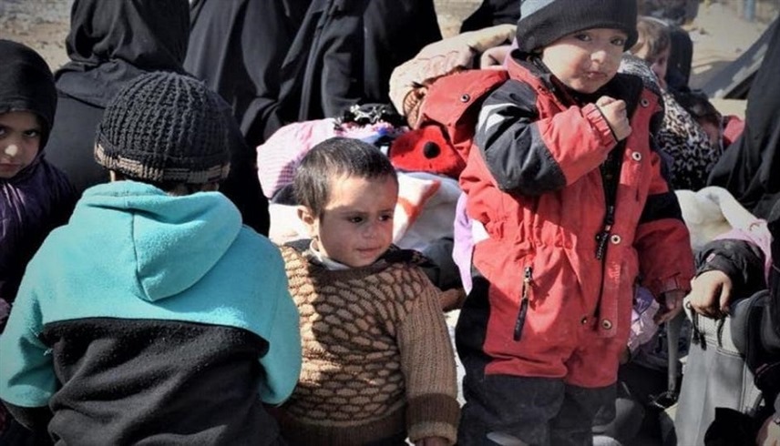 أطفال غربيون في أحد معسكرات داعش السابقة في سوريا (أرشيف)