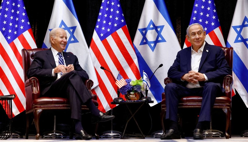 الرئيس الأمريكي جو بايدن ورئيس وزراء إسرائيل بنيامين نتانياهو (إكس)