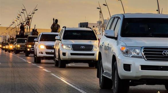 مواكب سيارة لتنظيم داعش في سرت (أرشيف)