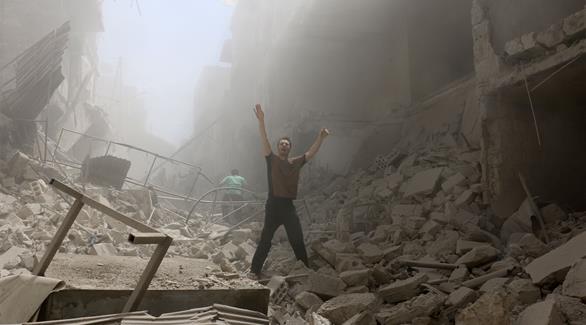 غارات جوية على حلب الاسبوع الجاري(أ ف ب)