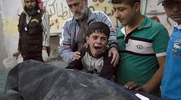 طفل فقد شقيقه بقصف مستشفى القدس في حلب (أرشيف)