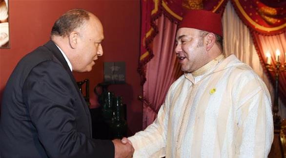 الملك محمد السادس يستقبل وزير الخارجية المصري سامح شكري (أرشيف)