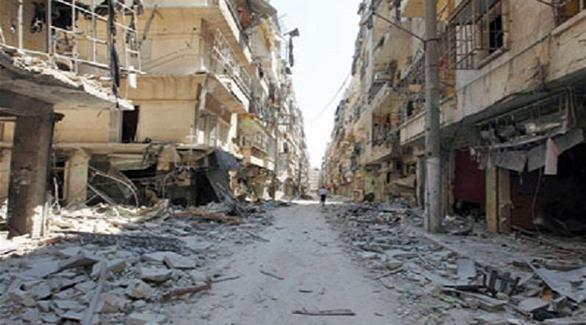 الدمار الذي خلفّه القصف على حلب (أرشيف)