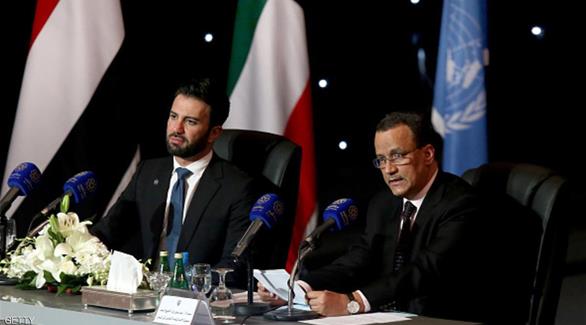 إسماعيل ولد الشيخ إلى جانب المتحدث باسم الأمم المتحدة(أرشيف)