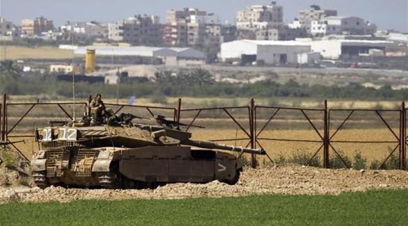 دبابة للاحتلال الإسرائيلي على الحدود مع قطاع غزة (أرشيف)