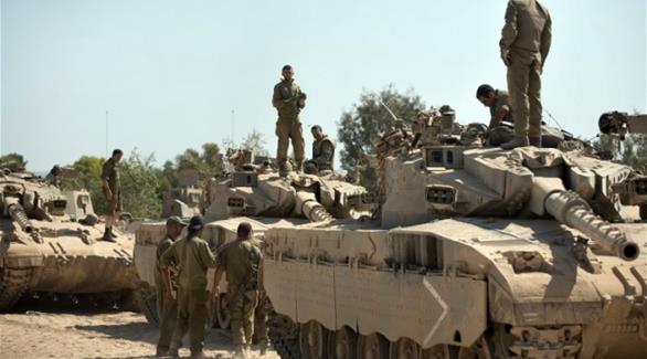 قوات إسرائيلية على الحدود مع غزة (أرشيف)