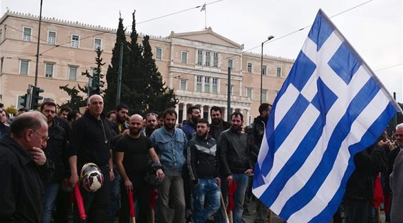 متظاهرون يونانيون (ارشيف)