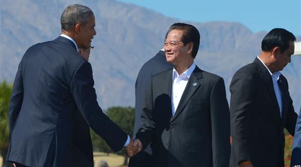 أوباما مع الرئيس الفيتنامي (أرشيف) 