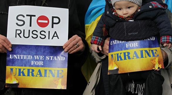 مظاهرات مناهضة للتدخل الروسي في أوكرانيا(أرشيف)