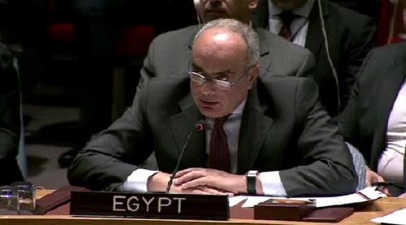 مندوب مصر الدائم لدى الأمم المتحدة السفير عمرو أبو العطا (أرشيف)