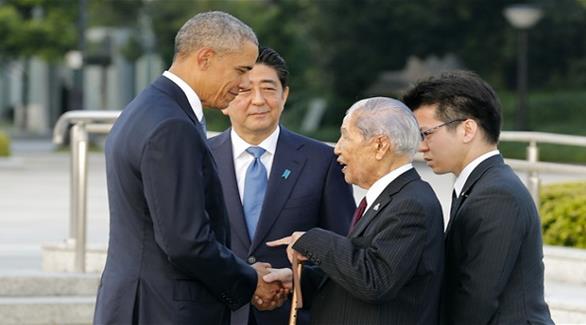 الرئيس الأمريكي باراك أوباما خلال زيارته هيروشيما (أرشيف)