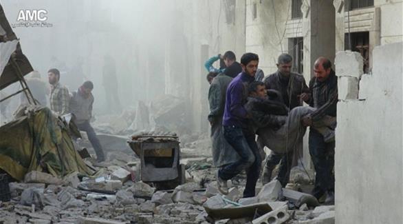 غارات على حلب (مركز حلب الإعلامي)