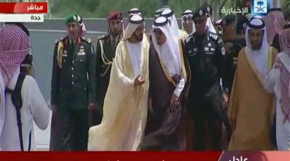 خادم الحرمين الشريفين الملك سلمان بن عبدالعزيز يستقبل نائب رئيس دولة الإمارات وحاكم دبي الشيخ محمد بن راشد (الرياض السعودية)
