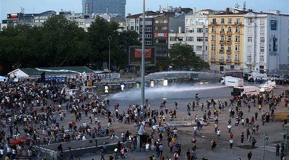 مواجهات بين الشرطة ومحتجين في ميدان تقسيم في 2013(أرشيف)