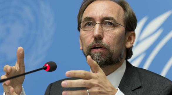 مفوض الأمم المتحدة السامي لحقوق الإنسان زيد رعد الحسين(أرشيف)