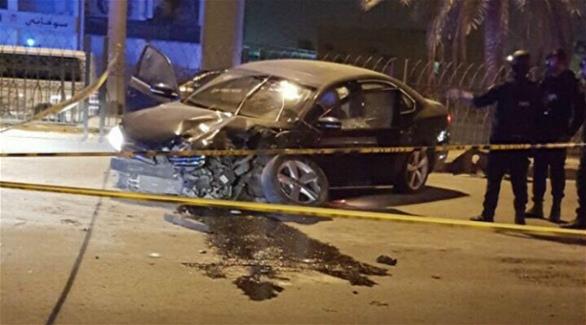 آثار الدمار الظاهرة على السيارة بعد تفجيرها (بنا)