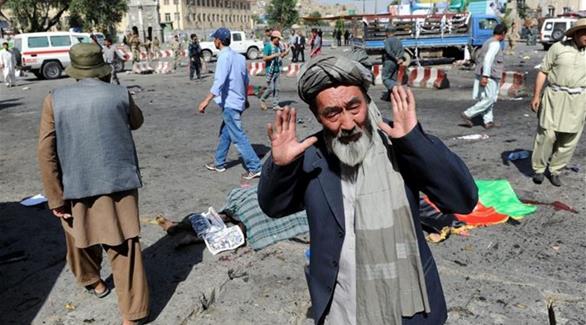 جانب من الانفجار في كابول (تويتر)