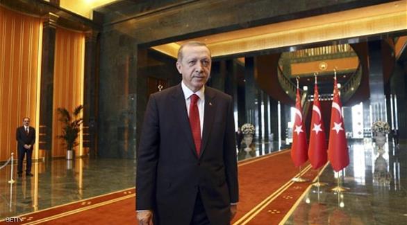 الرئيس التركي رجب طيب أردوغان في قصره(أرشيف)