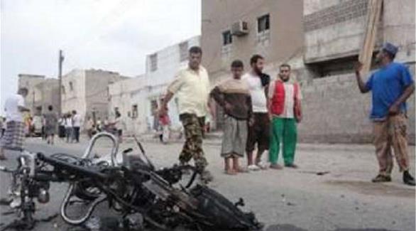 انفجار دراجة في عدن (أرشيف) 
