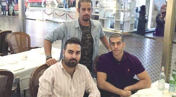 الكويتيون الثلاثة بهمن والناصر وأشكناني في دبي(أرشيف)