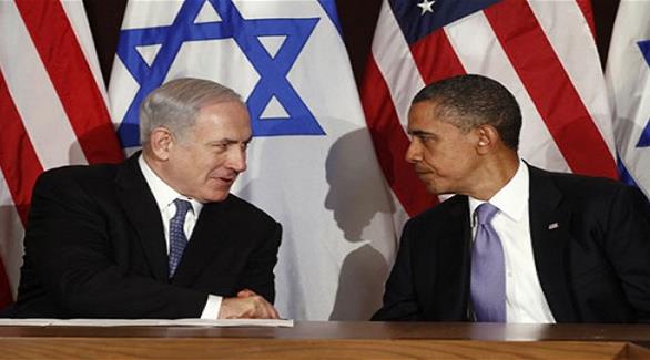 الرئيس الأمريكي باراك أوباما ورئيس وزراء الاحتلال الإسرائيلي بنيامين نتانياهو (أرشيف)