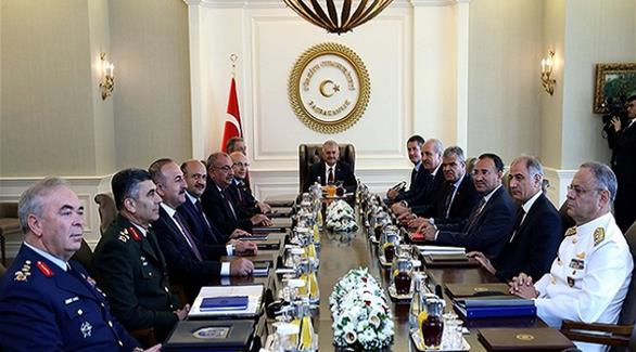 اجتماع مجلس الشورى العسكري التركي (صباح ديلي)