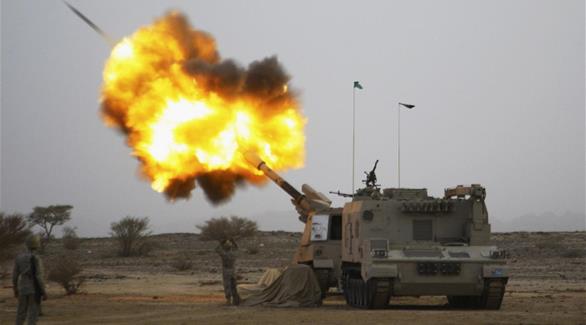 قوات سعودية تقصف أهدافاً حوثية(رويترز)