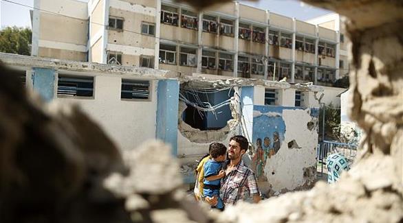 مدرسة تعرض للقصف الإسرائيلي(أرشيف)
