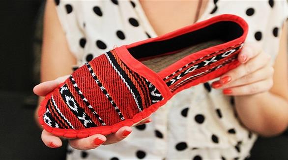 حذاء نسائي من صناعة الإسبانية ساراي ماتليز في رام الله 