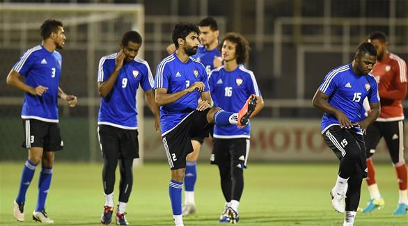 تدريبات المنتخب الإماراتي الأول (المصدر)