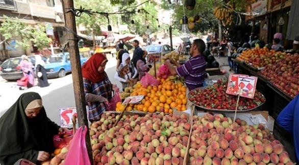 مصريات يشترين خضراً وفواكه في القاهرة (أرشيف)
