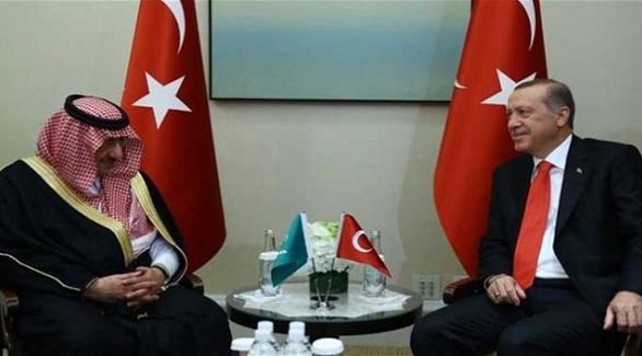 ولي العهد السعودي الأمير محمد بن نايف بن عبدالعزيز آل سعود والرئيس التركي رجب طيب أردوغان (أرشيف)