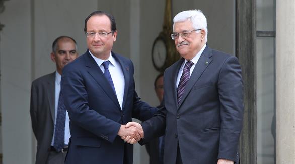 الرئيس الفلسطيني ونظيره الفرنسي (أرشيف)