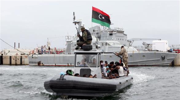خفر السواحل الليبي (أرشيف)