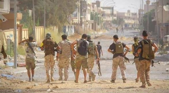 مقاتلون ليبيون يتوغلون في حي 656 في سرت (الوسط الليبية)
