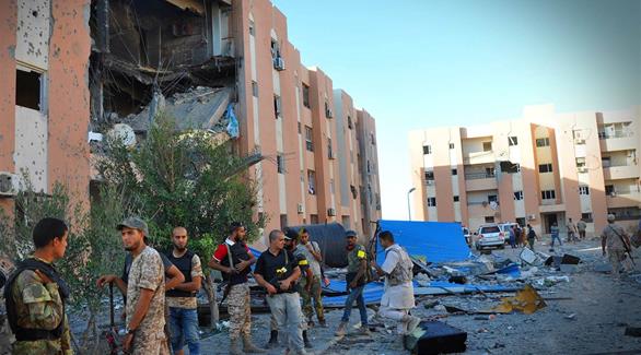 جانب من الاشتباكات في مدينة سرت الليبية (فيس بوك)