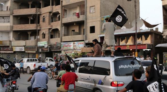 عناصر موالية لداعش في أحد استعراضاتها (أرشيف)