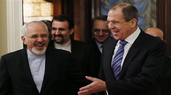 وزير الخارجية الإيراني محمد جواد ظريف ونظيره الروسي (أرشيف)