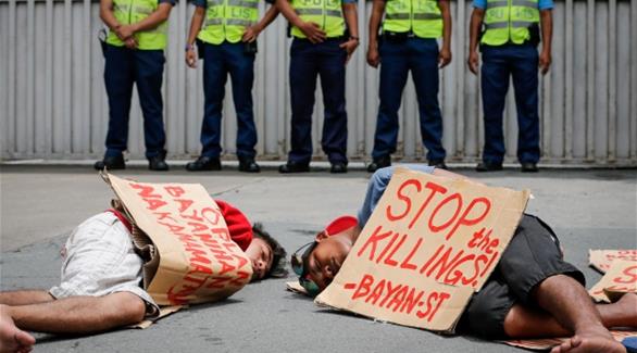 متظاهرون ضد العنف المفرط في حملة مكافحة المخدرات في الفلبين