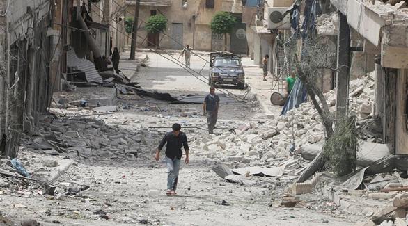 جانب من الدمار الذي لحق بمدينة حلب السورية (أرشيف)