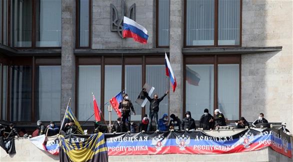 متظاهرون موالون لروسيا (أرشيف)