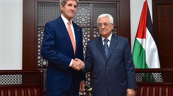 عباس مستقبلاً كيري في فلسطين