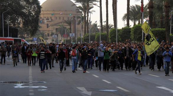 جانب من تظاهرات الإخوان في الجامعات (المصدر)