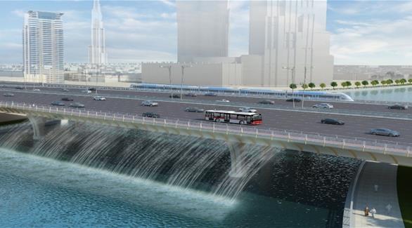 القناة المائية في دبي(من المصدر)