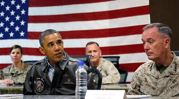 أوباما في قاعدة عسكرية بأفغانستان (أرشيف)