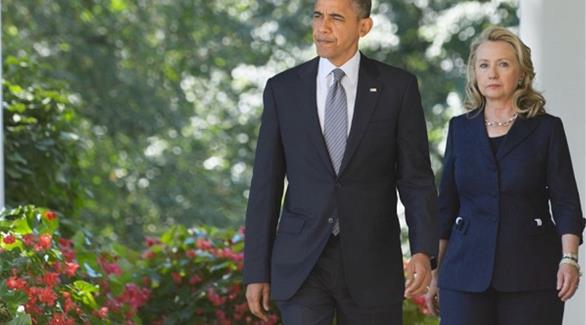 أوباما يسار الصورة عن كلنتون يسار الصورة:ستكون مرشحةً رهيبةً ورئيسةً رائعةً(أرشيف)